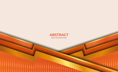 Soyut Tasarım Turuncu ve Altın