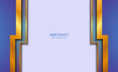 Altın ve Mavi Arkaplan Tasarımı