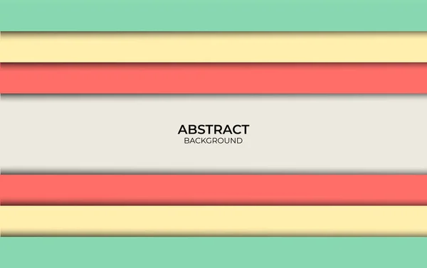 Style Abstrait Papercut Coloré Design — Image vectorielle