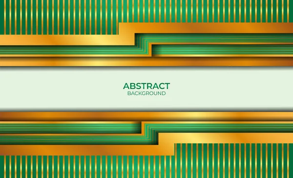 Абстрактный Дизайн Золота Зелени — стоковый вектор