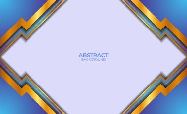 Soyut Mavi ve Altın Tasarım