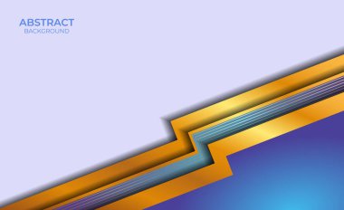 Özgeçmiş: Soyut Altın ve Mavi Biçim