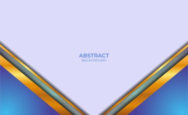 Soyut Biçim Mavi ve Altın Arkaplan