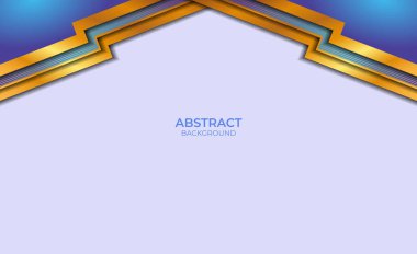 Soyut Altın ve Mavi Arkaplan Biçimi