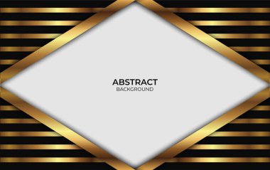 Özgeçmiş Soyut Lüks Siyah ve Altın