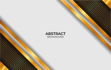 Soyut Lüks Siyah ve Altın