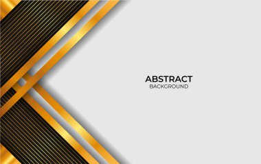 Soyut Lüks Tasarım Siyah ve Altın