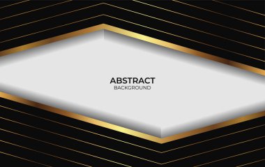 Lüks Siyah ve Altın Soyut Tasarım