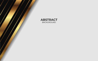 Soyut Altın ve Siyah Tasarım