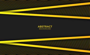 Modern soyut sarı ve siyah arkaplan
