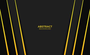 Soyut arkaplan tasarımı sarı ve siyah