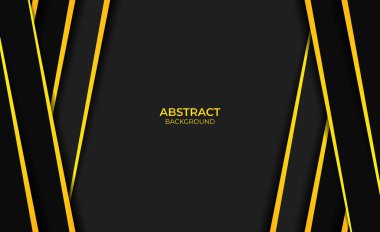 Soyut sarı ve siyah dizayn arkaplanı