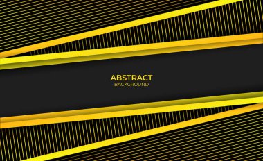 Soyut modern sarı ve siyah tasarım