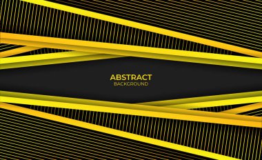Soyut modern arkaplan sarı ve siyah tasarım