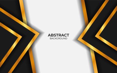 Lüks Arkaplan Tasarımı Siyah ve Altın