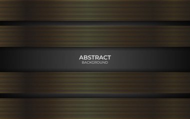 Soyut çizgi altın tasarım biçimi