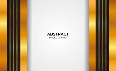 Soyut tasarım altın ve siyah arkaplan