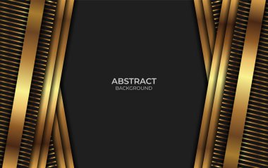 Arkaplan Lüks Siyah ve Altın Tarzı