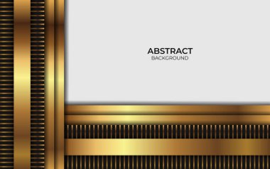 Soyut Lüks Tasarım Altın ve Siyah