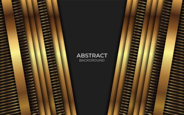 Özet Siyah ve Altın Tasarım