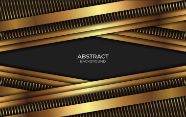 Soyut Lüks Siyah ve Altın Tarzı