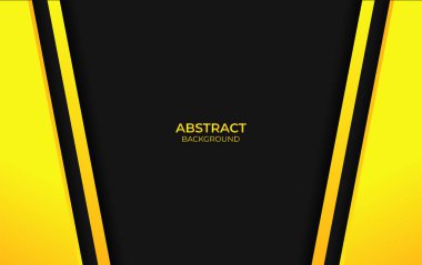 Soyut Sarı ve Siyah Tasarım