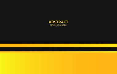 Soyut Tasarım Sarı ve Siyah Renk