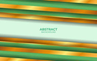 Lüks Tasarım Yeşil ve Altın Arkaplan