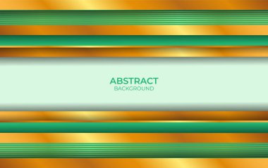 Lüks Arkaplan Yeşil ve Altın Tarzı