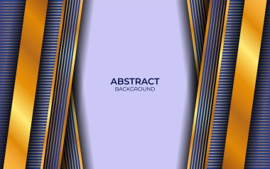 Lüks Mavi ve Altın Tasarım