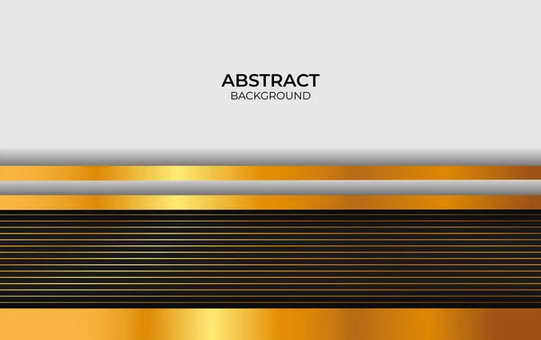 Abstract Ontwerp Zwart Goud Achtergrond — Stockvector