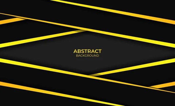 Abstraktes Design Gelb Und Schwarz Hintergrund — Stockvektor