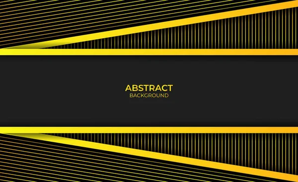 Modern Design Abstract Geel Zwart — Stockvector