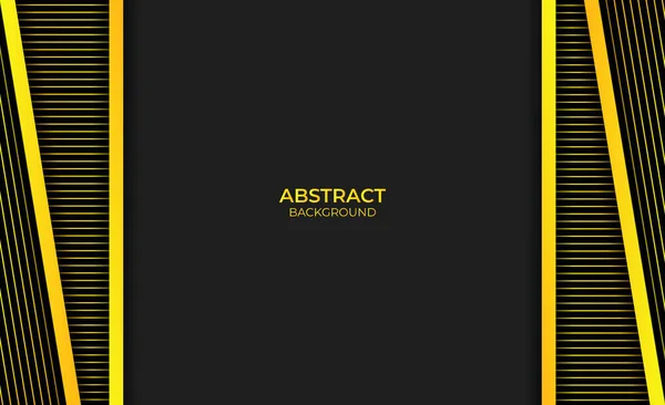 Moderne Achtergrond Abstract Geel Zwart — Stockvector