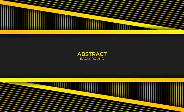 Modern Abstract Geel Zwart — Stockvector