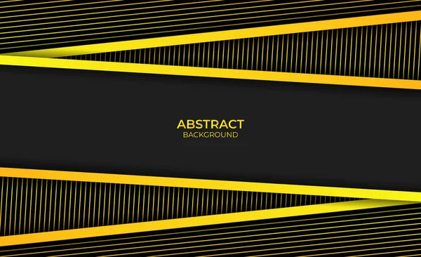 Moderno Abstrato Amarelo Preto Design — Vetor de Stock