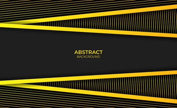Сучасний Абстрактний Жовтий Чорний Фон — стоковий вектор