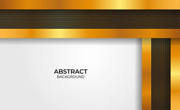 Abstract Goud Zwart Design — Stockvector