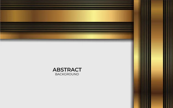 Design Abstrato Ouro Preto — Vetor de Stock