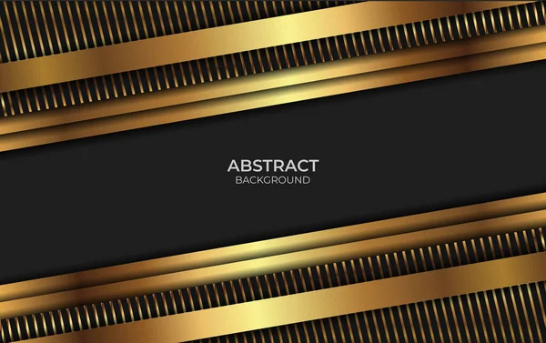 Soyut Lüks Tasarım Siyah ve Altın