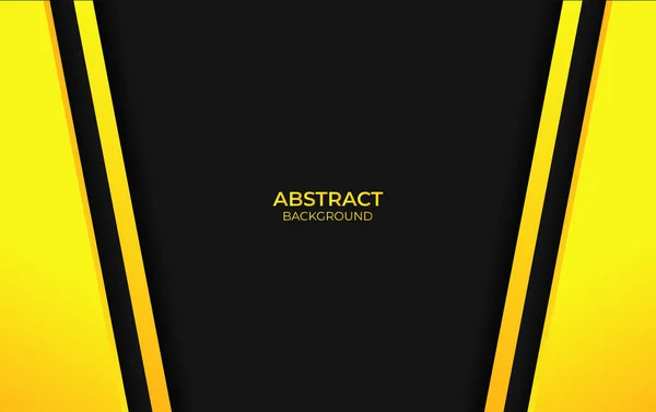 Design Abstrait Jaune Noir — Image vectorielle