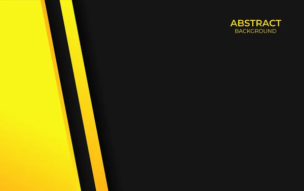 Pozadí Abstraktní Žlutá Černá Design — Stockový vektor