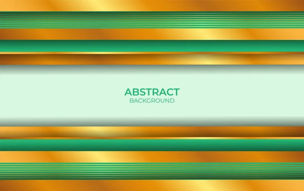 Luxury Background Green Gold Style — Stock Vector