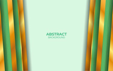 Lüks Arkaplan Tasarımı Yeşil ve Altın