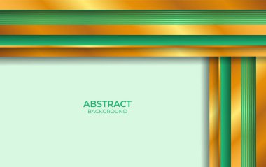 Lüks Tasarım Arkaplan Yeşil ve Altın Tarzı