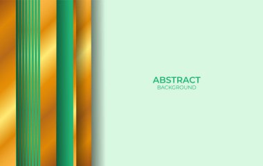 Arkaplan Lüks Yeşil ve Altın Tarzı