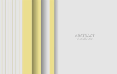 Soyut Beyaz ve Sarı Tasarım