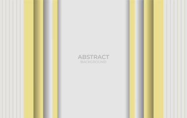 Soyut Beyaz ve Sarı Tasarım