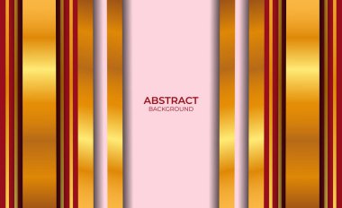 Soyut Kırmızı ve Altın Tasarım Arkaplanı