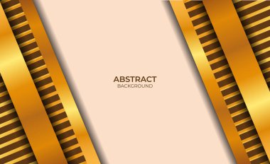 Özgeçmiş: Soyut Kahverengi ve Altın Tasarım